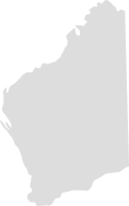 Western Australia WA icon grey