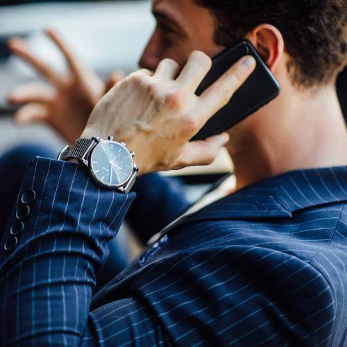 man takes out insurance for watch