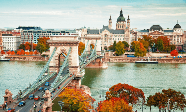 Hungary bridge landscape