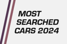 A title card reading "Most Searched Cars 2024"