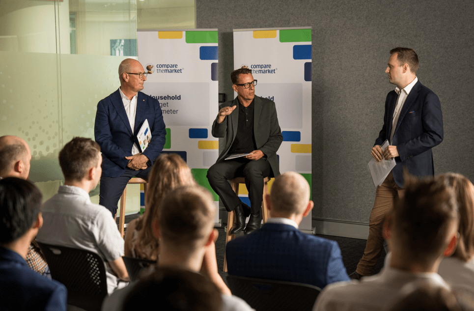 David Koch and Andrew Winter launch Compare the Market's third Household Budget Barometer report