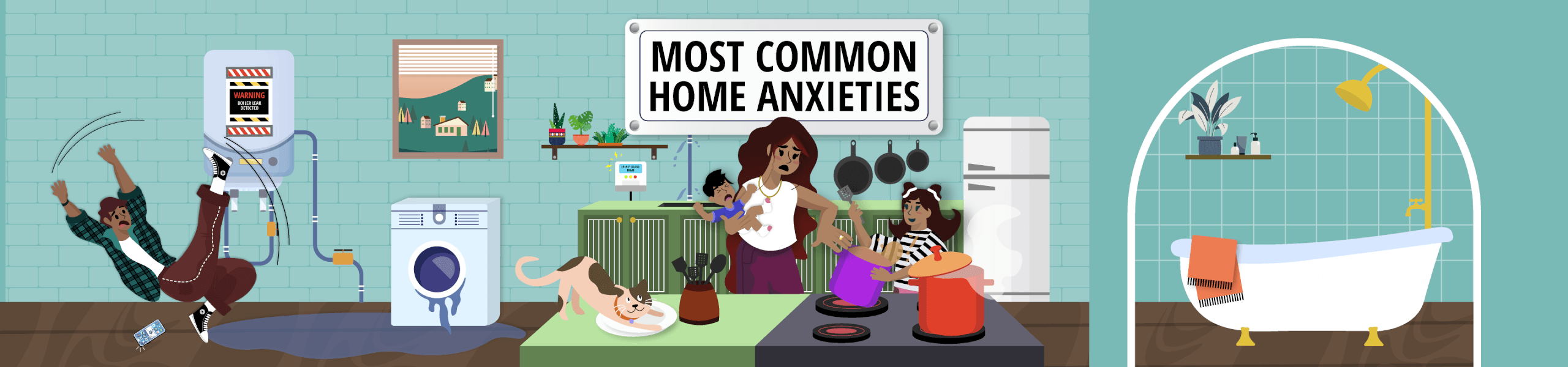 Header image for the most common home anxieties