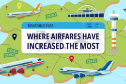 Title image reading 'Where Airfares Have Increased the Most'