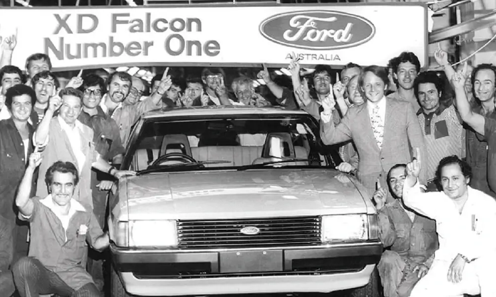 The first Ford Falcon XD manufactured in Australia 1979-1982