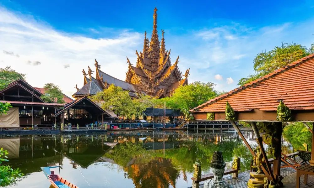 Pattaya's Sanctuary of Truth wooden temple Thailand