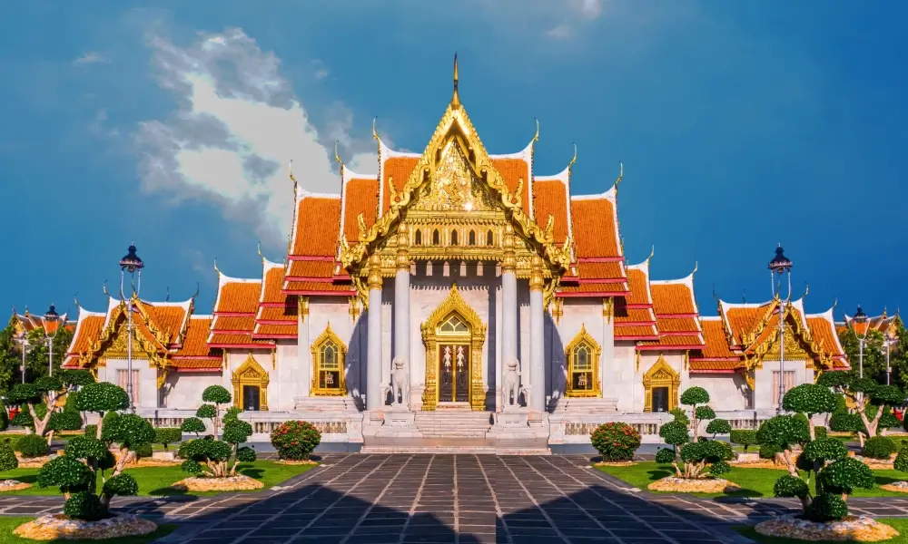 Wat Benchamabophit Marble Temple in Bangkok Thailand