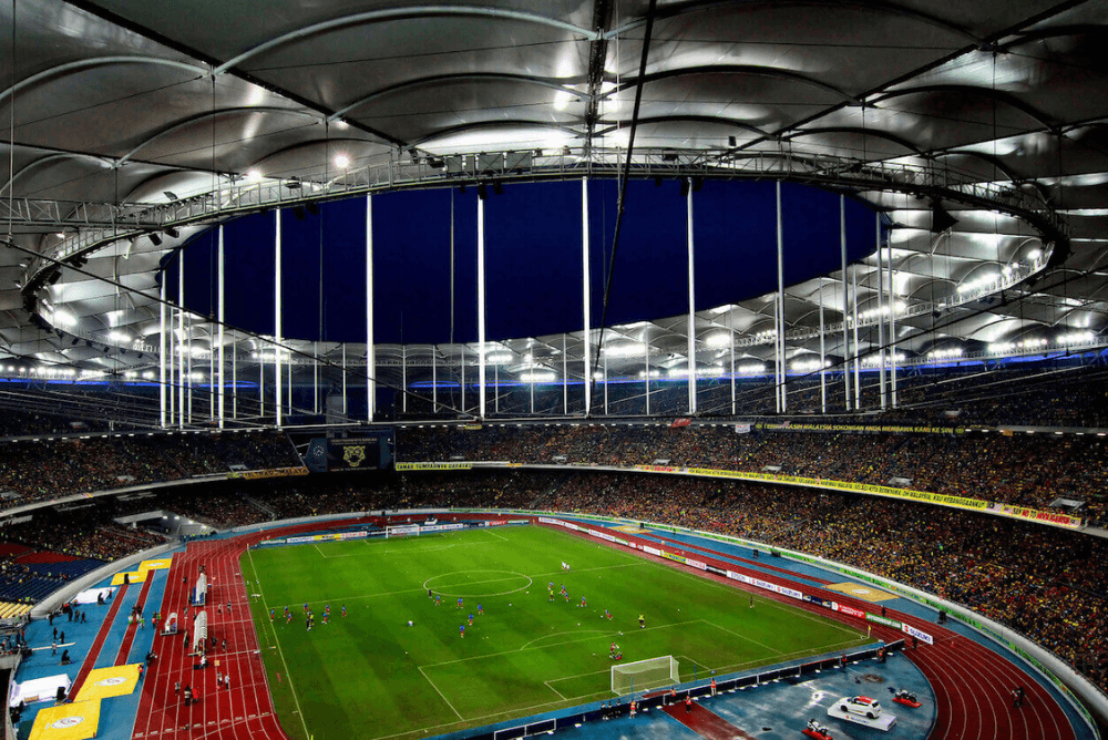 7th largest soccer stadium Bukit Jalil National Stadium Kuala Lumpur Malaysia image thanks to Mohd Fazlin Mohd Effendy Ooi of Flickr.com